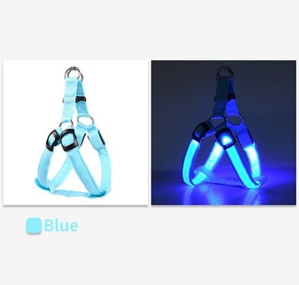 Mua Áo vải đeo dây chuyền chó đêm LED USB có thể sạc lại thiết kế phản xạ dây xích điều chỉnh đi bộ ngoài trời sản xuất trực tuyến