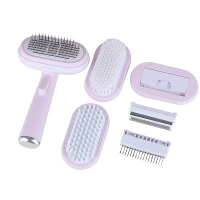 Mua Trải tóc Pin Comb Pet Grooming Kit Tự làm sạch Slicker Brush Shedding Tool sản xuất trực tuyến