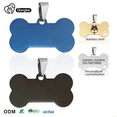Mua Nhãn nhận dạng chó bằng thép không gỉ 2cm-6cm SS Nhãn nhận dạng chó Đen xanh sản xuất trực tuyến