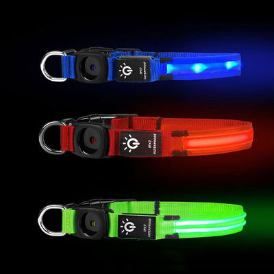 Mua Đèn đèn LED cổ áo chó chống nước Trung bình lớn chó AirTag Holder đèn flash Đèn lên thiết kế logo tùy chỉnh sản xuất trực tuyến