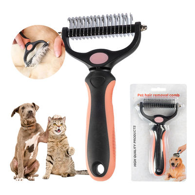 Mua TPR chó loại bỏ lông bàn chải di động hai mặt đổ chải cho chó sản xuất trực tuyến