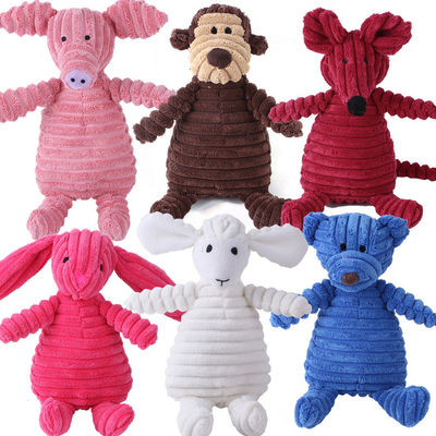 Mua Màu hồng xanh nâu chó không thể phá hủy đồ chơi squeaky Super Chewer đồ chơi squeaky cho mèo sản xuất trực tuyến