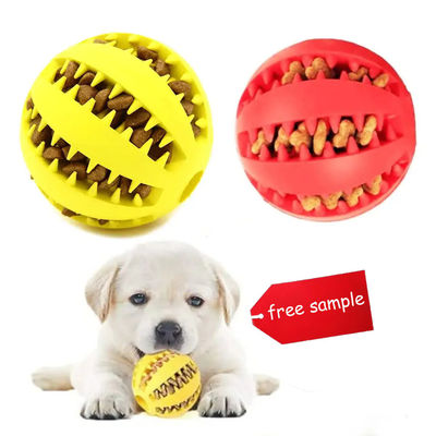 Mua Red Rubber Interactive Pet Ball Đồ chơi nhai thú cưng 6cm 7cm Không thể phá vỡ sản xuất trực tuyến