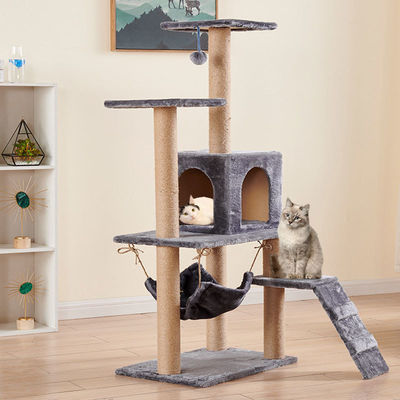 Mua Multi Level Cat Tree House Crách Post Trách nhiệm nặng Với Sisal Cáp Cat Tower Cột leo cây cho mèo và động vật sản xuất trực tuyến