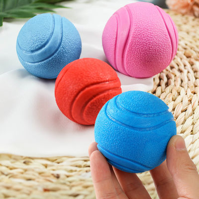 Mua Làm sạch răng Chơi bóng huấn luyện cho chó Natural TPR Foam Durable Indestructible Blue/Red/Pink sản xuất trực tuyến