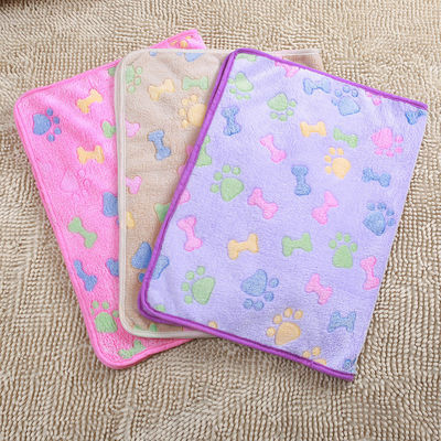 Mua Chăn chó mềm Plush Coral lông cừu máy rửa thú cưng nghỉ ngơi ngủ tùy chỉnh in sản xuất trực tuyến