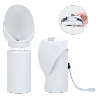 Ngoài trời 550ml 19oz chai nước cho chó Nhà cung cấp nước cho chó màu trắng