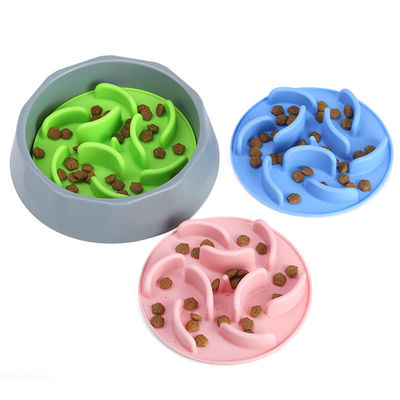 Không tự động thú cưng Slow Feeder Bowl gấp silicone mèo Slow Feeder