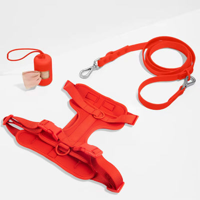 Neoprene dây chuyền cổ áo kết hợp điều chỉnh mềm PVC cổ áo đỏ và dây chuyền