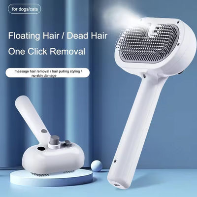 Chăm sóc thú cưng Sơn chải hơi rửa tóc Massage Sơn chải tự động Mèo sạch chó Spray loại bỏ lông chải