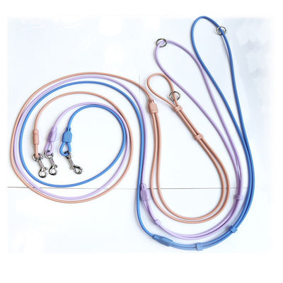 Macaron PVC trượt dẫn chó dây xích tay tự do trượt dẫn cổ áo chống nước