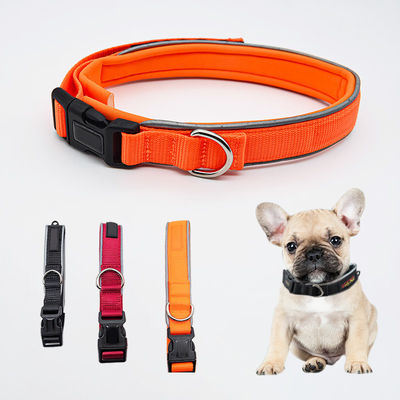 Đeo cổ áo chó sang trọng da vải vải vải nhung vật liệu nylon Hundehalsband Phụ vật nuôi