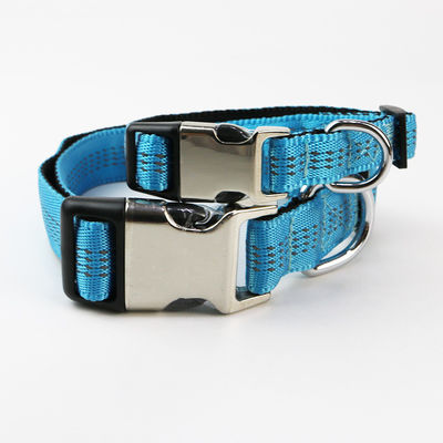 Thằng chó cổ áo mềm phản xạ điều chỉnh nylon tùy chỉnh trọng dụng Webbing đệm Buckle chiến thuật