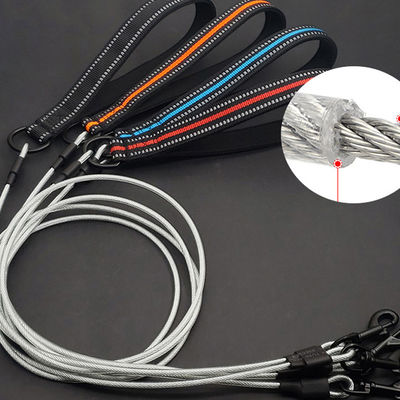 Khá thoải mái mềm đệm 4FT Pet dây xích kim loại chống nhai dây xích mạnh mẽ chống cắn