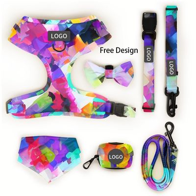 Neoprene Dog Harness And Leash Set thiết kế cá nhân Mô hình tùy chỉnh Không kéo dây chuyền thú cưng mềm cho chó nhỏ đến trung bình