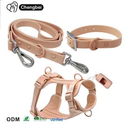 PVC cổ áo chó và dây xích dây chuyền Logo tùy chỉnh chống nước Soft Set OEM ODM được chấp nhận