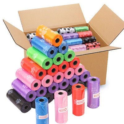 HDPE túi phân chó có thể phân hủy màu hồng đỏ tím túi rác động vật có thể phân hủy sinh học