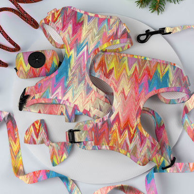 Neoprene Custom Color Dog Harness Sets với thiết kế sang trọng kim loại Buckle Leash và cổ áo