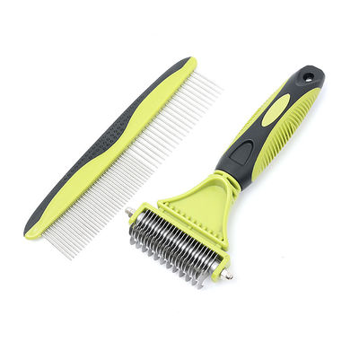 Bộ chải chăm sóc thú cưng Logo tùy chỉnh 2 trong 1 Chải tóc mèo DogPower Source