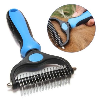 Chăm sóc thú cưng Stainless Steel Brush 17 9cm Double Side Combs Chó Nhà ở bền vững