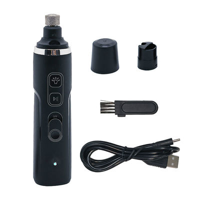 Đen USB sạc Clipper móng chó điện LED Máy cắt móng thú cưng điện
