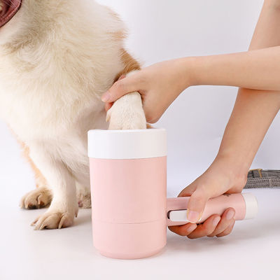 Máy rửa chân chó màu hồng Máy rửa chân chó tự động