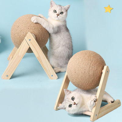 Mèo Xá bóng đồ chơi thích hợp đào tạo Sisal dây thừng Bảng nghiền chân vật nuôi