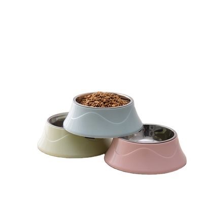 Thép không gỉ Chén chó Mèo Chén thực phẩm tùy chỉnh Khả năng đầy màu sắc 400ML thiết kế tùy chỉnh