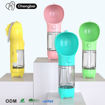 Máy pha nước cho thú cưng gấp 4 trong 1 chai chó chống rò rỉ 300/500ml chó con di động du lịch