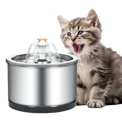 Tiếng phun nước cho thú cưng 2.5L khối lượng vật liệu thép không gỉ Không bao gồm vòi đặt thời gian