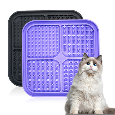 Chén thú cưng Silicone Slow Feeder màn hình LCD DogLicking Mat Dog Lick Pad tương tác