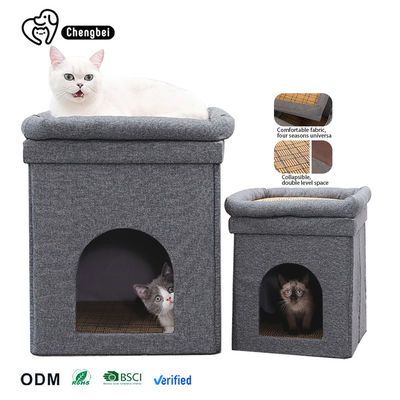 Khung leo mèo gấp đôi Cool Cat Litter Cathole Platform sang trọng và thoải mái